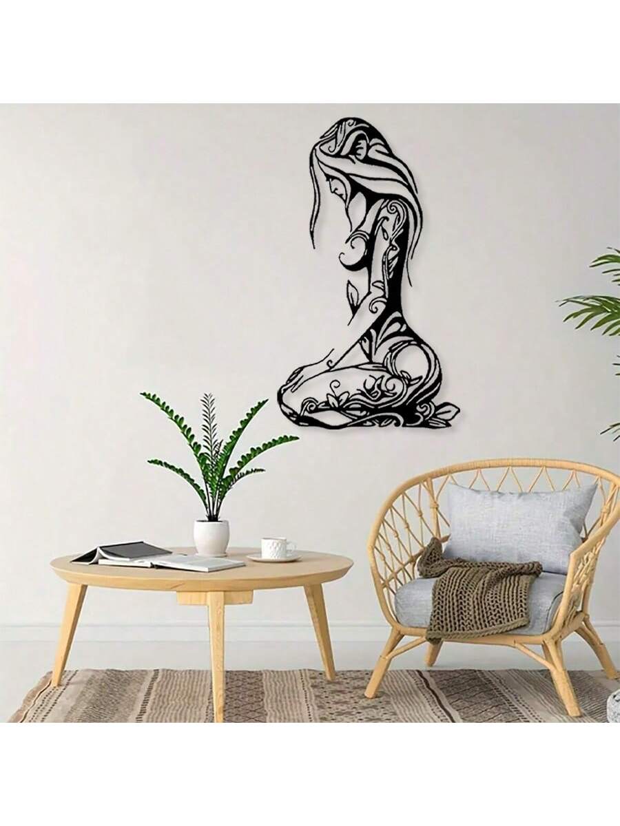 Experience contemporary elegance with our Kneeling Woman Modern Black Metal Wall Art. The sleek and modern design of this piece adds a touch of sophistication to any room. Made with high-quality metal, this wall art is a beautiful statement piece for your home decor.