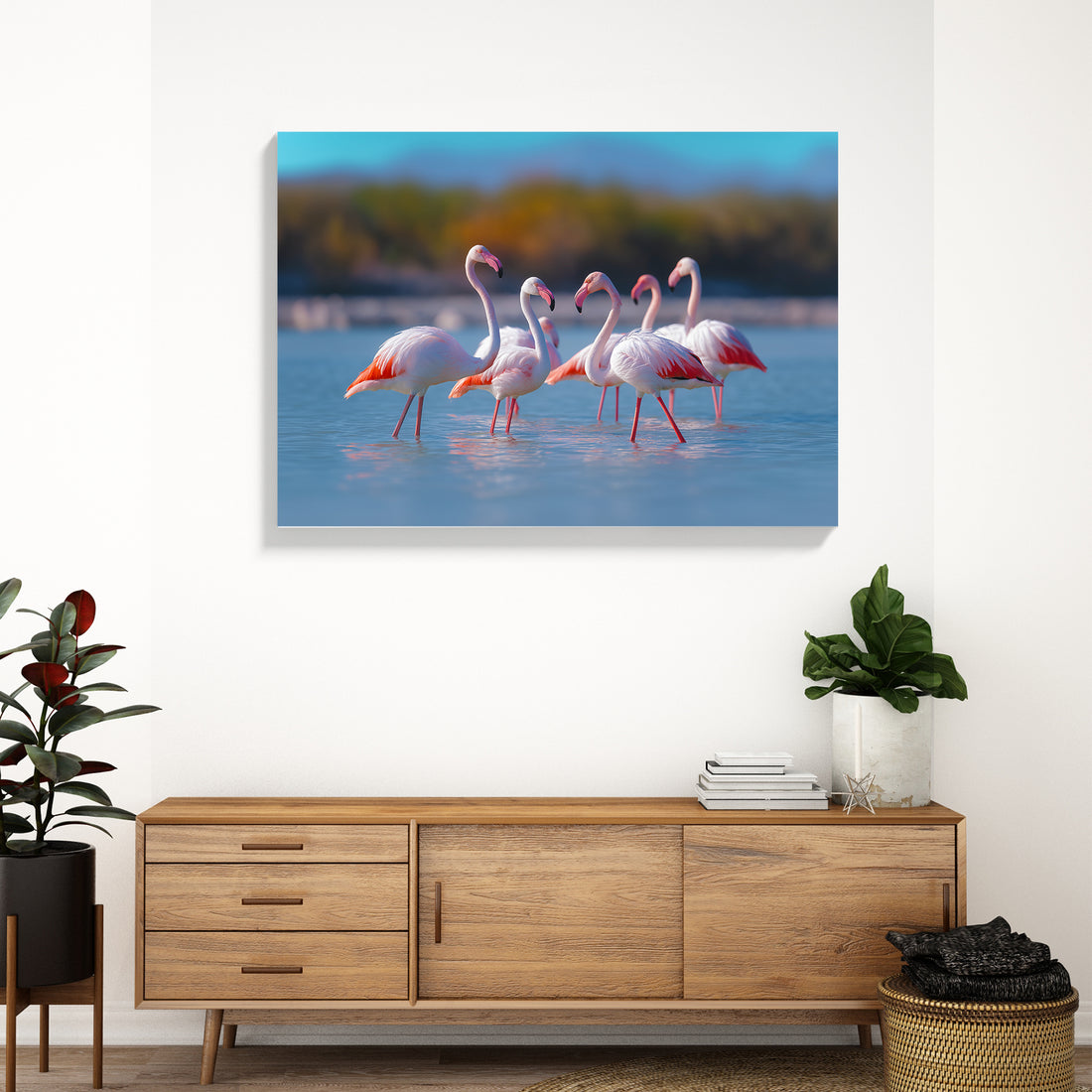Bring the elegance of wildlife into your home with this stunning pink flamingo canvas print. Featuring vibrant nature photography, this piece captures the graceful beauty of these iconic birds in their natural habitat. Perfect for creating a focal point above your sofa, anchoring your bedroom wall, or adding sophistication to any living space, this canvas art transforms ordinary walls into galleries of natural wonder.