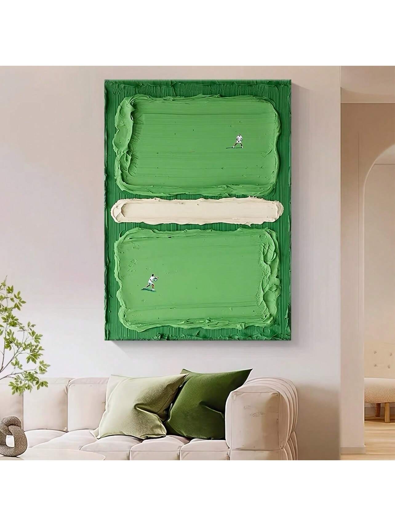 Elevate your space with this Creative Oil Painting Canvas Print featuring a detailed football field design. Perfect for both home and office décor, this artwork combines artistic flair with sports enthusiasm, adding a dynamic and sophisticated touch to any room. Crafted with high-quality materials, it offers vibrant colors and lasting durability, making it an ideal choice for fans and art lovers alike.