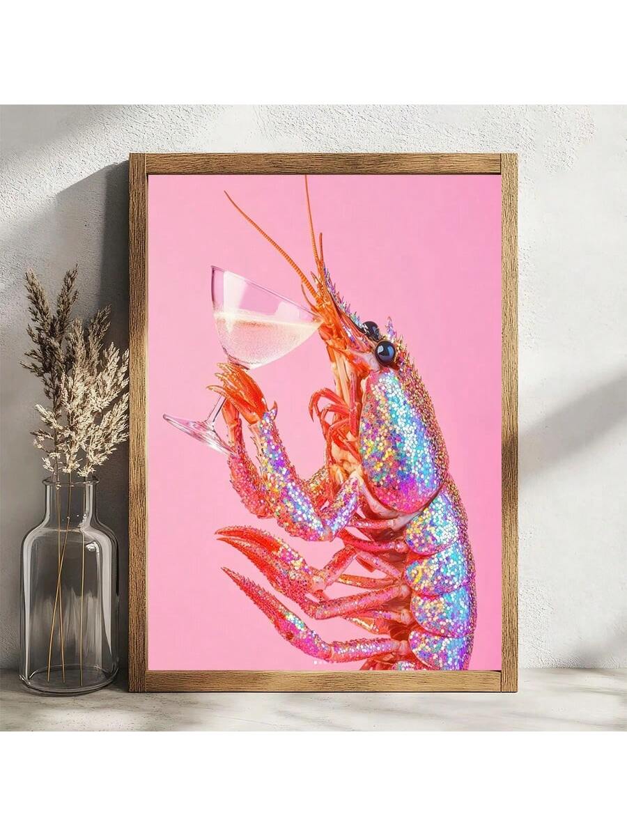 Add a touch of creativity to your modern home decor with our Creative Pink Crayfish Cocktail Wall Art. These aesthetic canvas prints are sure to elevate the style of any room. Made with high-quality materials, the bold colors and intricate design will make a statement in any space.