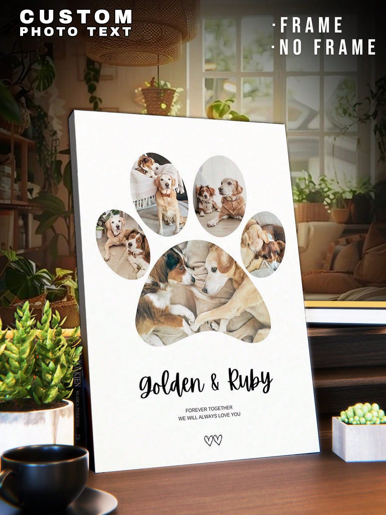 Display your love for your furry friend with our Custom Pet Photo Canvas Print. This personalized wall art is perfect for any pet lover's home or as a special gift for a loved one. Preserve precious memories and add a unique touch to your decor with a high-quality canvas print.