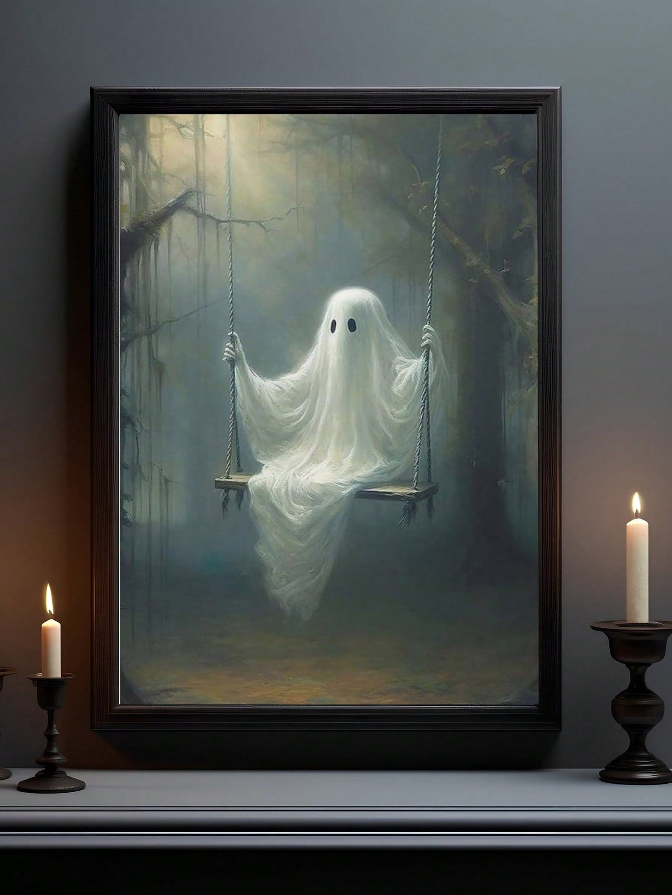 Add a playful yet spooky touch to any space with this Cute Ghost Halloween Canvas Poster. Perfectly designed for kids' rooms, living areas, or offices, this high-quality canvas features a charming ghost motif that balances festive fun with subtle Halloween spirit. Its durable construction ensures lasting vibrancy, making it an ideal seasonal decoration that brightens your environment while celebrating the holiday.