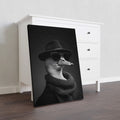 This Dapper Duck in Hat and Sunglasses Canvas Wall Art adds a touch of whimsy to any living room, sofa backdrop, or bedside decoration. Made from durable canvas, it features a dapper duck donning a hat and sunglasses, adding a playful element to your home decor. A must-have for any animal lover or art enthusiast.