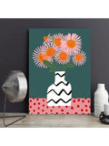 Dark Botanical Canvas Poster - Boho Vintage Wall Art for Living Room & Bedroom Decor