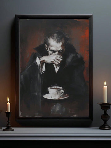 Elevate your Halloween décor with this Dark Fantasy Gothic Vampire Canvas Wall Art. Crafted to capture the eerie allure of gothic vampire lore, it adds a sophisticated yet haunting atmosphere to any room or party setting. The high-quality canvas ensures vivid detail and durability, making it an ideal centerpiece for seasonal celebrations or year-round gothic style enthusiasts. Perfect for creating a dramatic ambiance that impresses guests and enhances your home’s unique character.