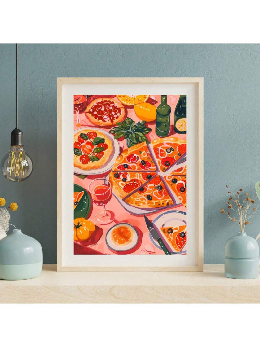 Celebrate your love for classic flavors with this Deliciously Vintage Pizza Party Wall Art. Expertly designed to evoke nostalgia, it adds a charming, retro touch to any kitchen or dining area. Ideal for food enthusiasts and those who appreciate unique home decor, this piece makes a thoughtful gift that brightens spaces with its timeless appeal.