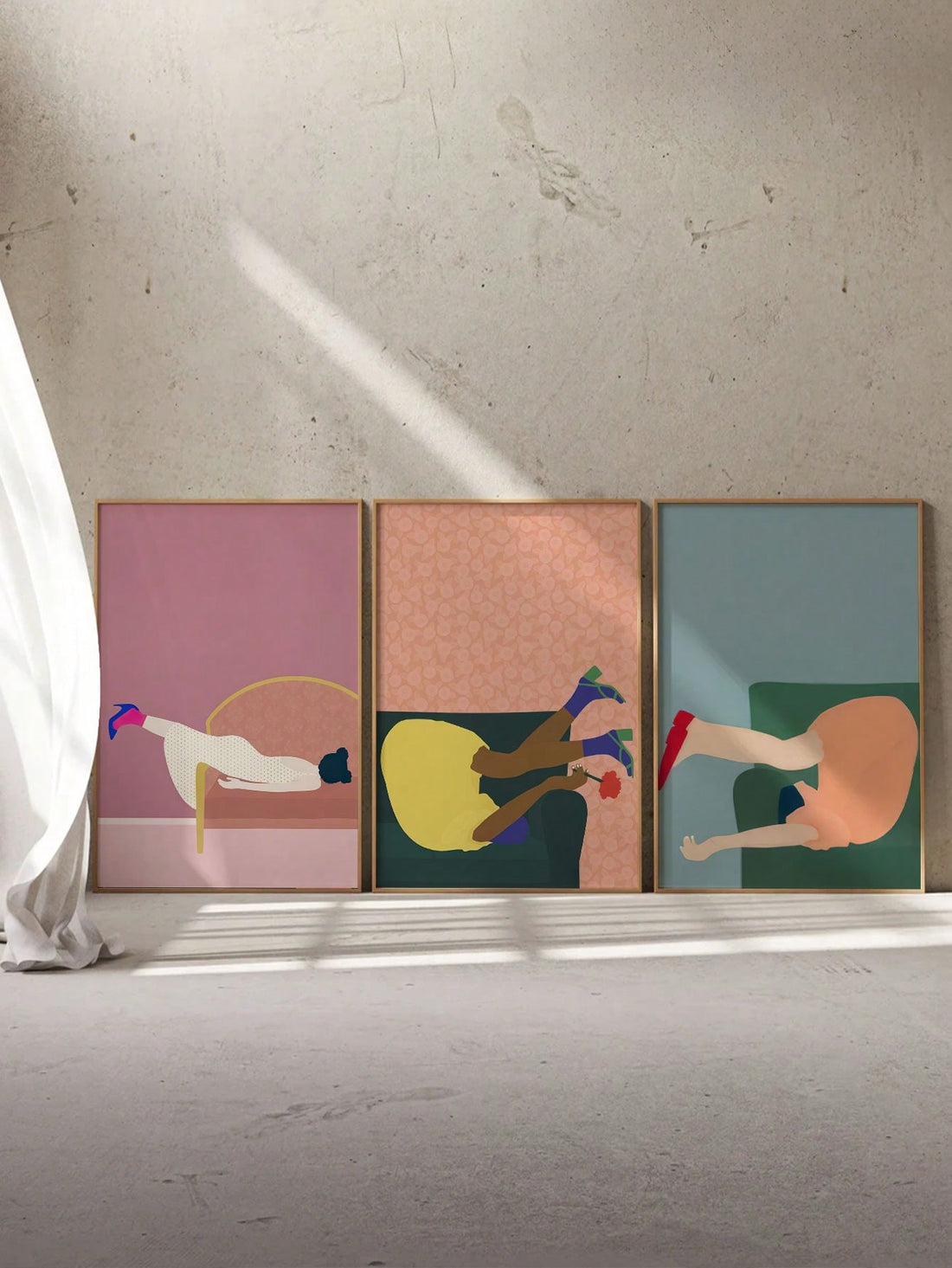 Transform your space with Dynamic Acrobatics: 3-Piece Unframed Canvas Wall Art Set. This set brings vibrant energy and bold movement to your home or office decor. With these dynamic pieces, you can enjoy the benefits of a visually stimulating and expressive environment. Elevate your space now.