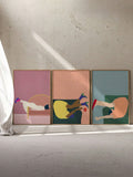 Transform your space with Dynamic Acrobatics: 3-Piece Unframed Canvas Wall Art Set. This set brings vibrant energy and bold movement to your home or office decor. With these dynamic pieces, you can enjoy the benefits of a visually stimulating and expressive environment. Elevate your space now.