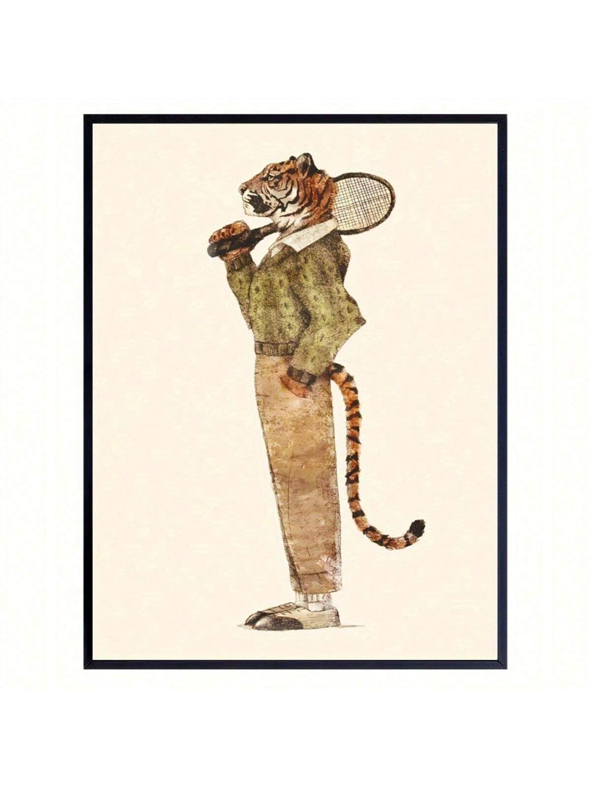 Add a bold touch with the Dynamic Tiger Tennis Club Canvas Poster. Perfect for sports enthusiasts, it adds depth and character to your living room, sofa backdrop or bedside. No frame needed, making it an affordable and stylish decoration for any home. Show off your love for tennis with this unique wall art.