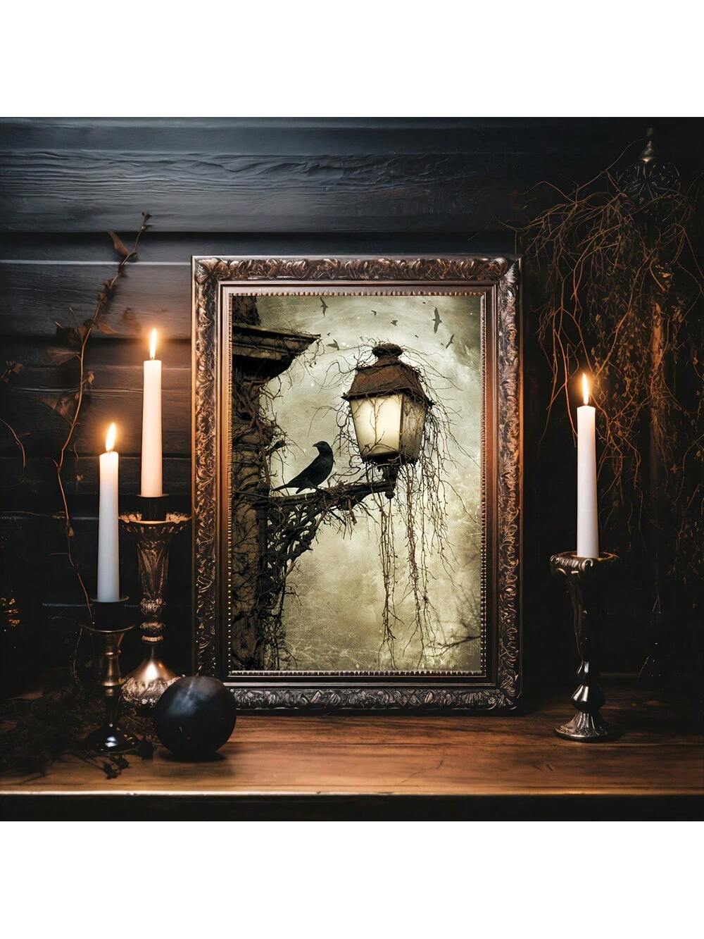 Elevate your interior with the Eerie Crows Vintage Canvas Art, a striking piece that brings a dark, atmospheric touch to bedrooms and living spaces. Crafted on high-quality canvas, this artwork features hauntingly detailed crows that evoke a mysterious vintage aesthetic. Perfect for those seeking to add depth and character to their décor, it blends seamlessly with both modern and classic interiors, creating a captivating focal point that invites contemplation and intrigue.