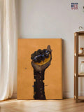 Add a touch of culture and style to your home with our Elegant African American Wall Art. Featuring a framed canvas print of black hands, this piece is perfect for modern home decor. Elevate your space with this unique and sophisticated artwork.