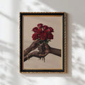 Celebrate love and beauty with this stunning canvas wall art featuring an elegant African American woman surrounded by a romantic bouquet. The modern design combines figure and floral elements in a sophisticated composition perfect for creating a warm, meaningful atmosphere in your dining room or bedroom. Crafted on premium canvas with waterproof finish, this hanging painting brings timeless elegance to any space. The rich, detailed artwork makes a powerful statement about love, culture, and grace—ideal for