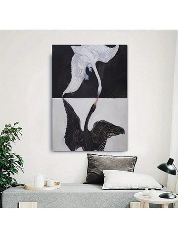 Elevate your living space with this Elegant Black and White Swan Canvas Art Print, designed to complement modern home decor. The monochrome palette highlights the graceful form of the swan, adding a sophisticated and timeless touch to any room. Crafted with high-quality materials, this canvas print ensures durability and sharp detail, making it a refined centerpiece that enhances your interior aesthetic with understated elegance.