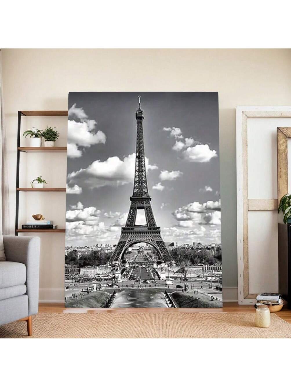 Elevate your living space with this Elegant Eiffel Tower Canvas Poster, designed to complement modern home decor. Crafted with high-quality materials, this aesthetic wall art features a detailed, timeless depiction of the Eiffel Tower, adding a sophisticated touch to any room. Its sleek design and neutral tones ensure seamless integration into various interior styles, making it a refined centerpiece for your home or office. Durable and easy to hang, this canvas poster offers both elegance and lasting appeal