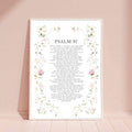 Inspire your space with this elegant Psalm 91 wall art, beautifully framed with delicate florals. Perfect for any room—living room, bedroom, home office, or kitchen—this Christian decor piece combines spiritual meaning with timeless design. The multicolor floral pattern adds warmth and grace to weddings, offices, homes, and personal sanctuaries. Crafted from quality chemical fiber material, it's a meaningful addition that brings faith and beauty together in one stunning piece.