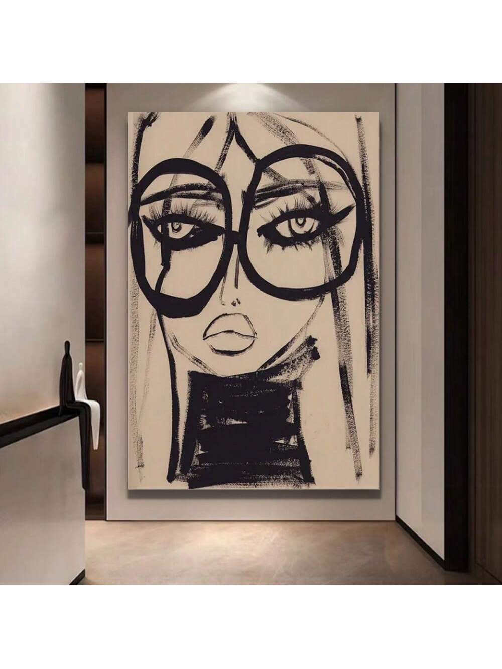 Elevate your home decor with our Elegant Framed Art Deco Canvas Print. This monochrome abstract woman adds a touch of modern sophistication to any space. Made with high-quality materials and a sleek frame, this print is sure to make a statement. Perfect for adding a touch of art and style to your living room, bedroom, or office.