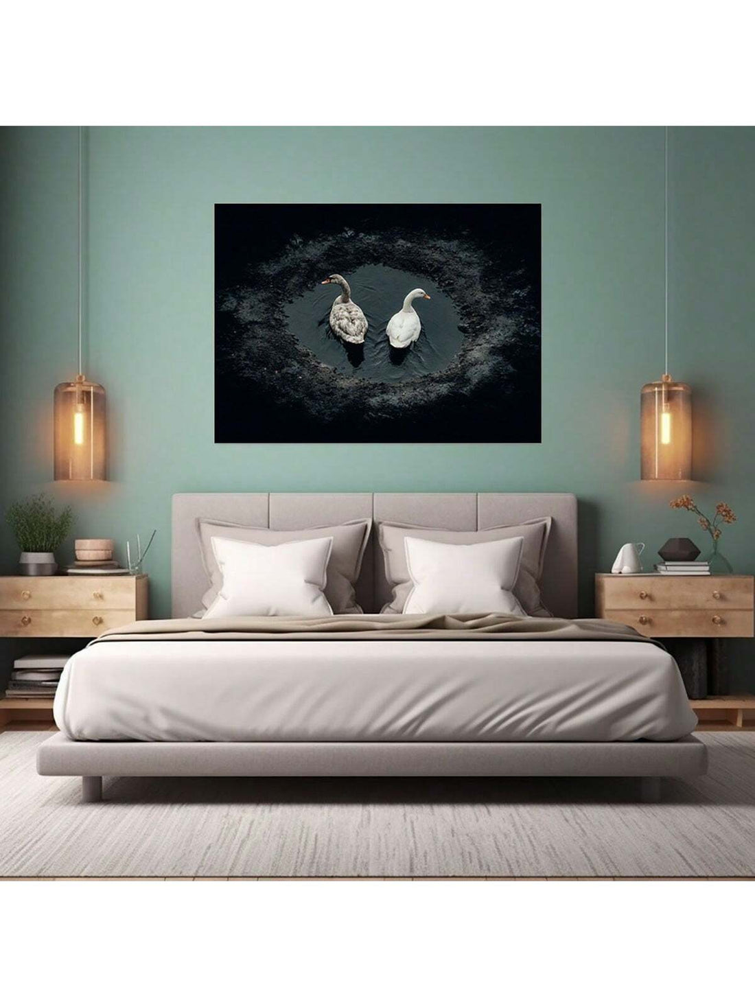 Elevate your living space with this Elegant Framed Vintage Swan Wall Art. Featuring a timeless black and white canvas print, it captures the graceful beauty of a swan in classic vintage style. Perfectly framed, this piece adds sophistication and a serene focal point to any room, blending seamlessly with various decor styles. Ideal for those seeking refined home accents that combine artistry with subtle elegance.