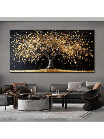Elevate your living space with this Elegant Golden Tree of Life Canvas Art, designed to complement contemporary living rooms and bedrooms. Its refined golden hues and intricate design bring a sense of harmony and sophistication, making it a perfect focal point for modern interiors. Crafted to enhance ambiance, this artwork adds both warmth and elegance, creating a serene environment that reflects timeless beauty and thoughtful décor.