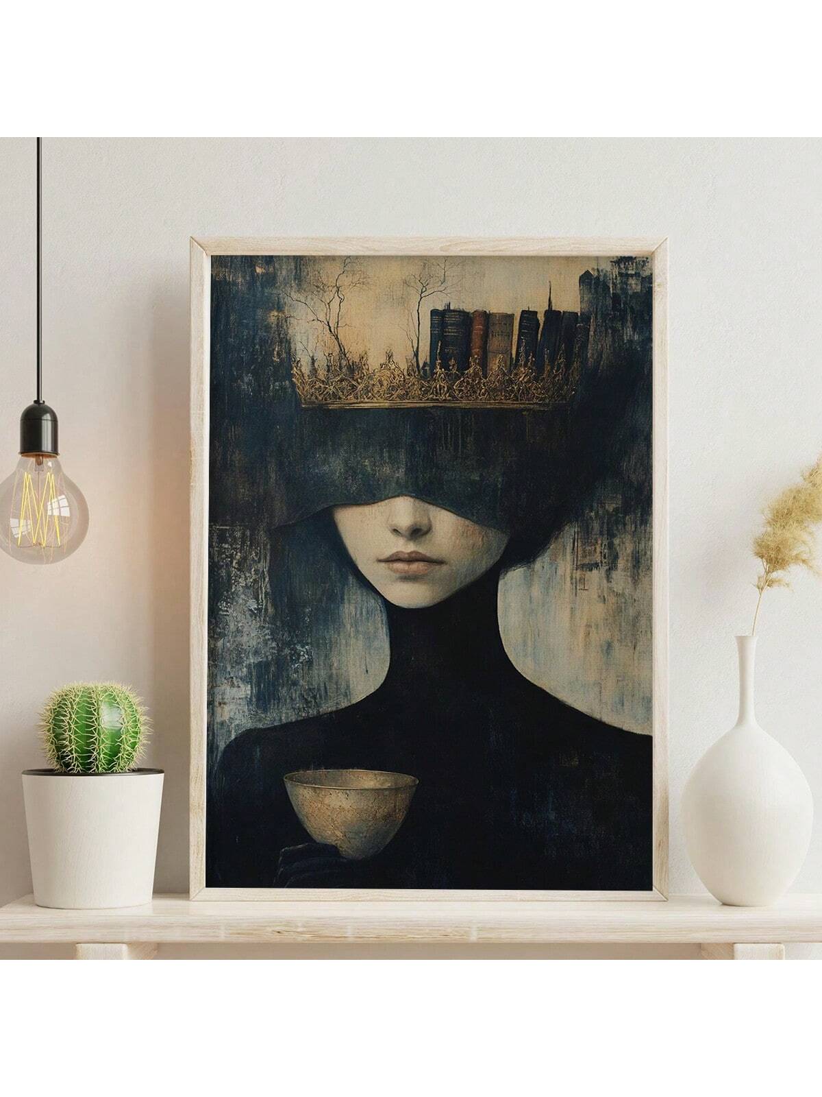 Elevate your living space with the Elegant Gothic Queen Mural, a framed canvas painting that combines classic gothic artistry with refined elegance. This unique piece serves as a striking focal point, adding depth and character to any room. Crafted with attention to detail, it offers a sophisticated aesthetic that complements both modern and traditional interiors, making it an exceptional choice for discerning collectors and design enthusiasts.