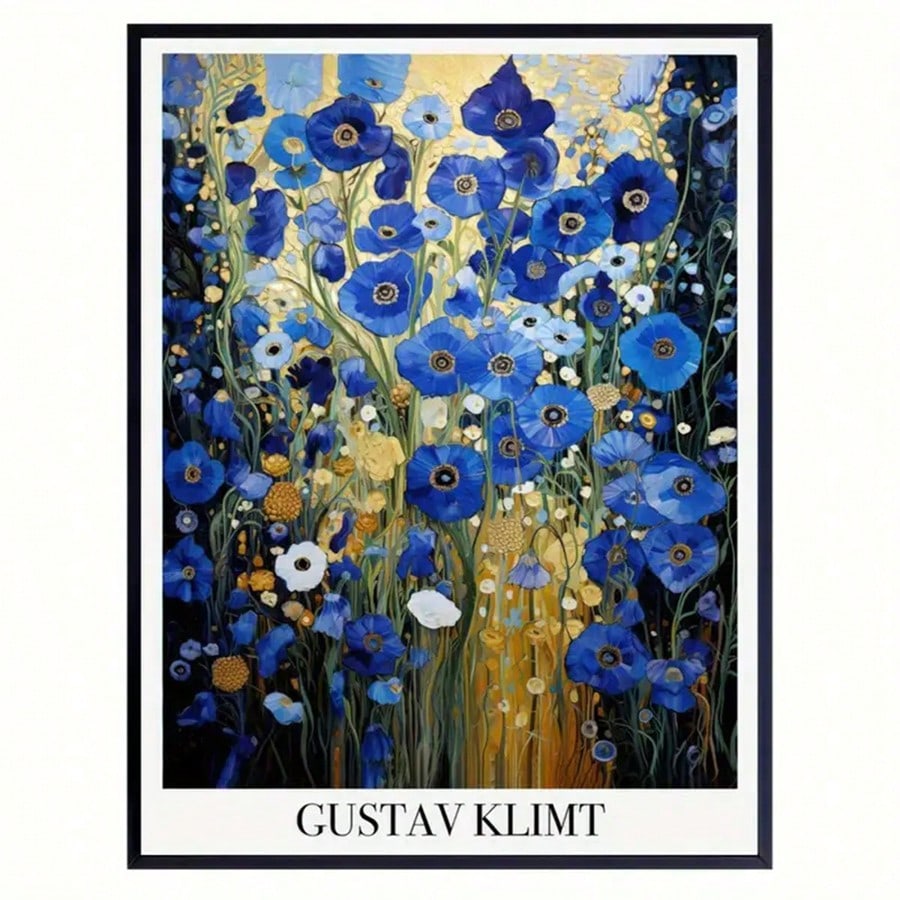 Add a touch of elegance to your home décor with our Elegant Gustav Klimt Blue Botanical Canvas Art. Featuring a beautiful blend of modern and retro styles, this piece is perfect for adding a sophisticated touch to any room. Made with high-quality materials, this canvas art is sure to impress with its stunning botanical design.