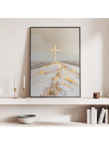 Elevate your space with this Elegant Holy Cross Wall Art, a modern Christian canvas print that combines simplicity and spiritual significance. Perfectly designed for both home and office, it offers a refined way to express faith and inspire calmness. The high-quality canvas ensures durability and vibrant detail, making it a timeless piece that enriches any environment with grace and devotion.