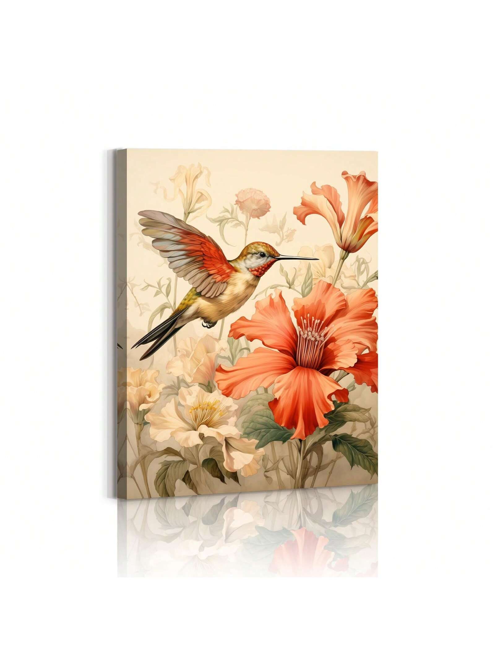 Enhance the beauty of your living room or bedroom with our Elegant Hummingbird Canvas Wall Art. This stunning piece is expertly framed and crafted to add a touch of elegance to your home décor. Bring the graceful charm of hummingbirds into your space and elevate your interior with this beautiful wall art.