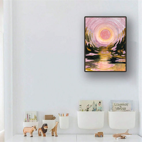 Elegant Impressionist canvas wall art for dining and living room spaces