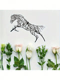 Add an elegant touch to your home or outdoor space with our Elegant Iron Horse Branch Wall Art. Made with stylish metal silhouettes, this piece will add a unique and sophisticated look to any room. Perfect for horse lovers and those looking for a stylish decor piece.