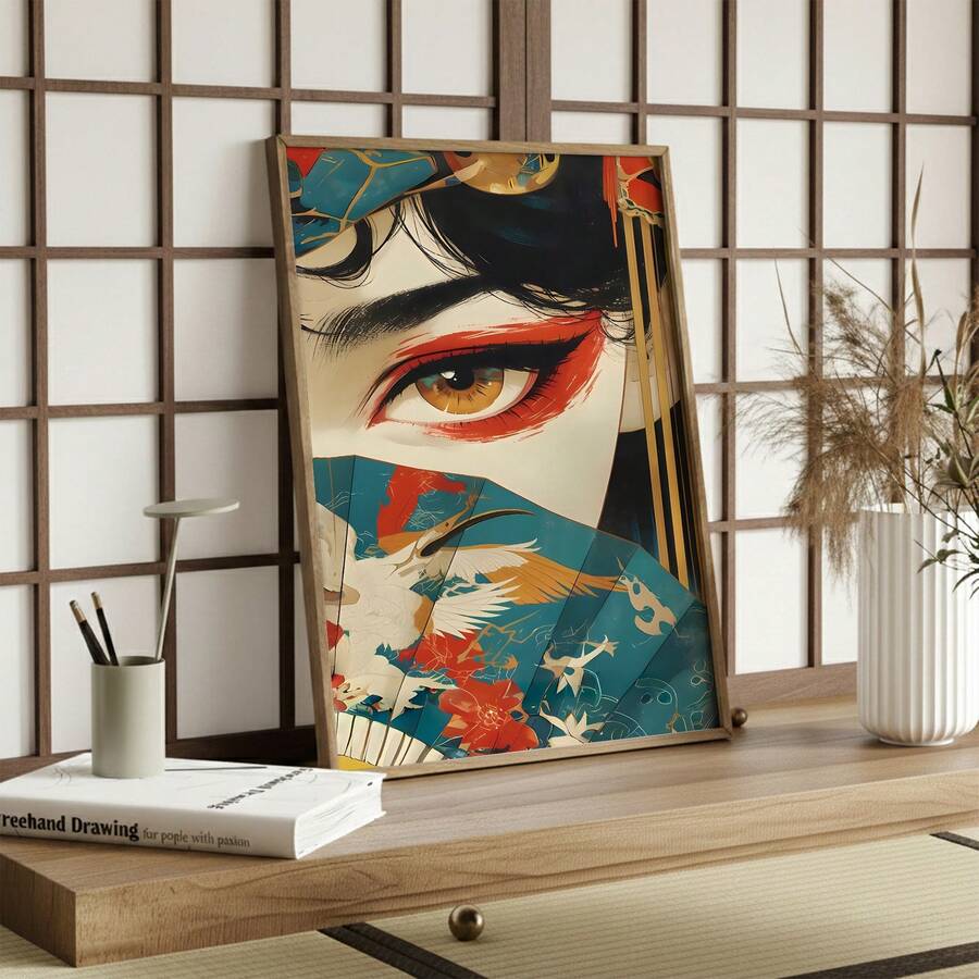 Bring timeless elegance into your space with this stunning Japanese Geisha wall art. Inspired by traditional Ukiyo-E aesthetics, this modern canvas print features a beautifully rendered figure that captures the grace and sophistication of Japanese artistry. Crafted on premium canvas with waterproof properties, this hanging painting is perfect for your home office, bedroom, or living room. The contemporary design blends classic Japanese artistry with modern decor sensibilities, making it an ideal statement p