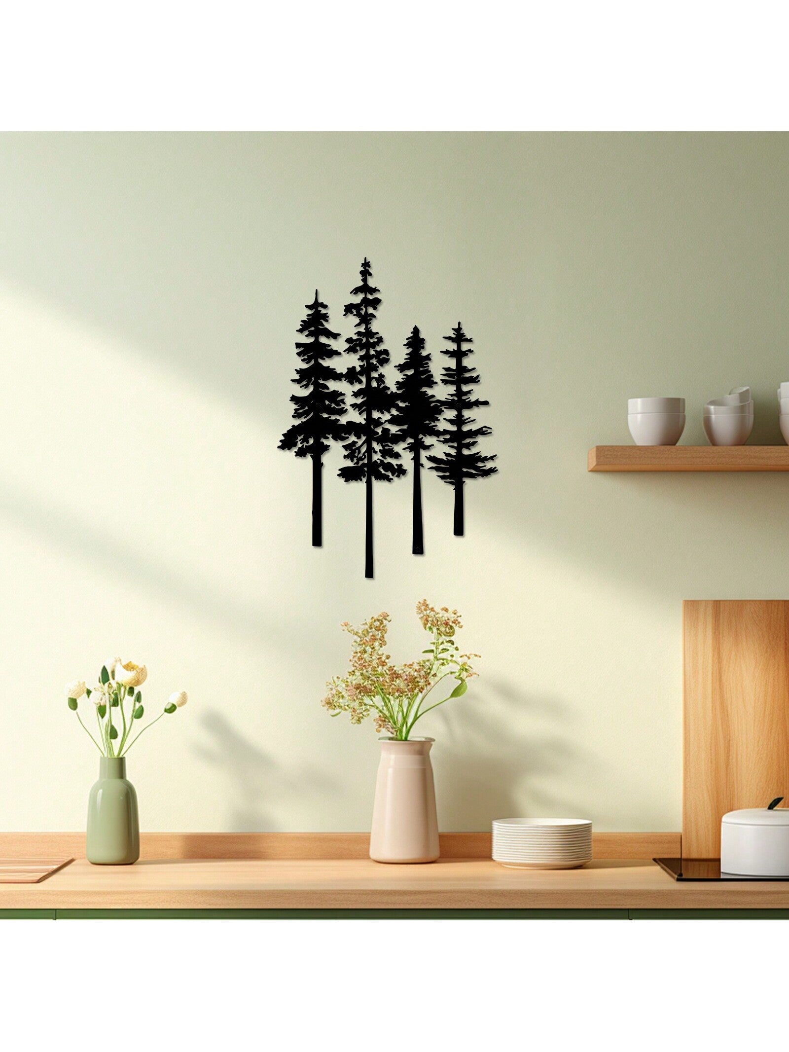 Adorn your home or office with the timeless charm of our Elegant Metal Pine Tree Wall Art. Crafted with precision, this nature-inspired piece is the perfect gift for any nature lover. Its versatile design makes it ideal for various spaces, from rustic farmhouse decor to modern office settings. A must-have for any decor enthusiast.