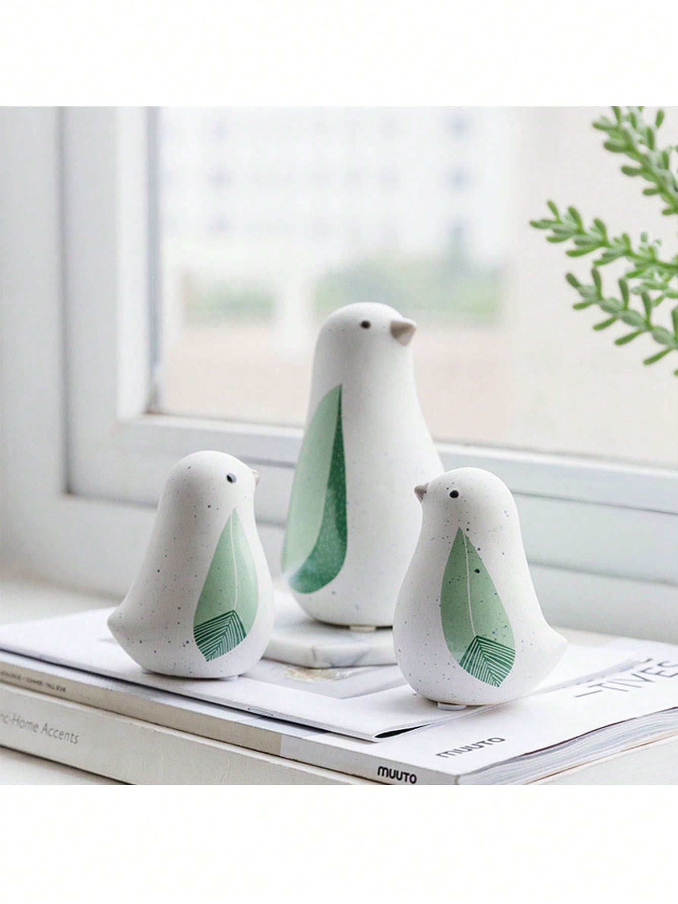 Add a touch of elegance to your home decor with our ceramic bird sculpture. This minimalist piece serves as both a stylish decoration and the perfect gift for any occasion. Made from high-quality ceramic, it is durable and long-lasting. Bring a touch of modern sophistication to any room with this exquisite sculpture.