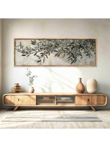 Bring the timeless beauty of nature indoors with this sophisticated Olive Tree Canvas Art Print. The frameless design showcases the delicate brushwork of this modern oil painting, creating a focal point that enhances any space. Perfect for elevating the aesthetic of living rooms and bedrooms, this elegant artwork seamlessly complements both contemporary and traditional décor schemes while introducing a touch of organic tranquility.