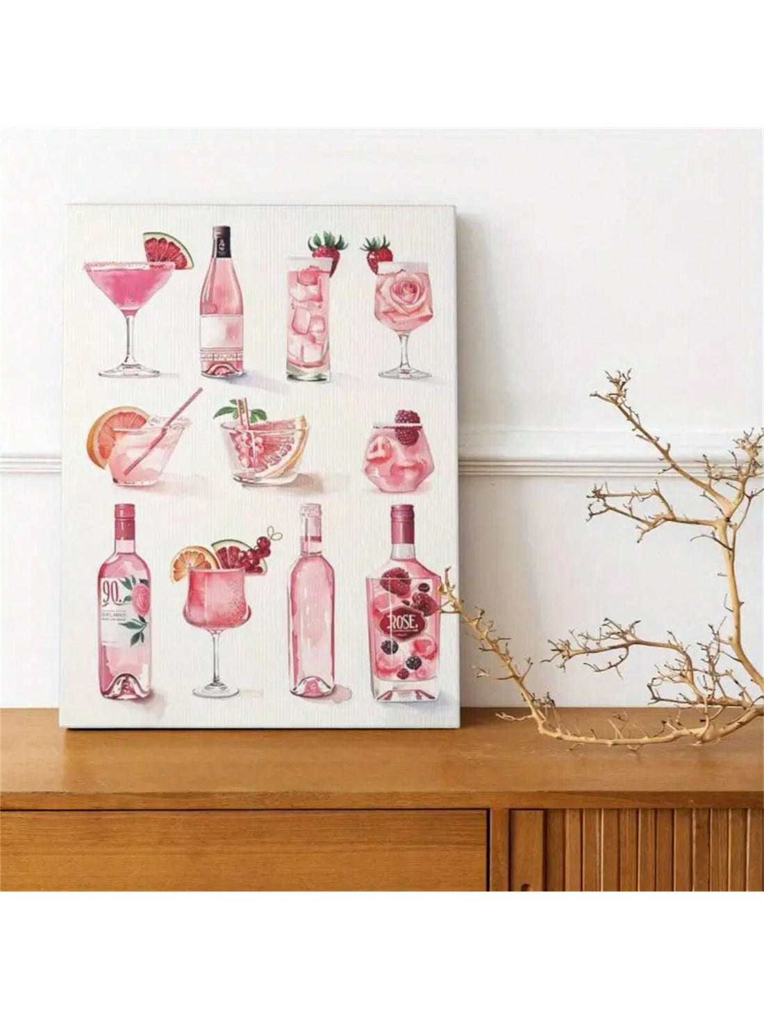 Elevate your space with this Elegant Pink Wine Bottle and Glass Canvas Art, designed to bring a festive and sophisticated ambiance to any room. The refined pink hues and detailed imagery capture the essence of celebration, making it an ideal focal point for dining areas, kitchens, or lounges. Crafted on high-quality canvas, this artwork offers durability and vibrant color retention, ensuring lasting visual appeal. Perfect for wine enthusiasts and those seeking tasteful decor, it effortlessly enhances your e