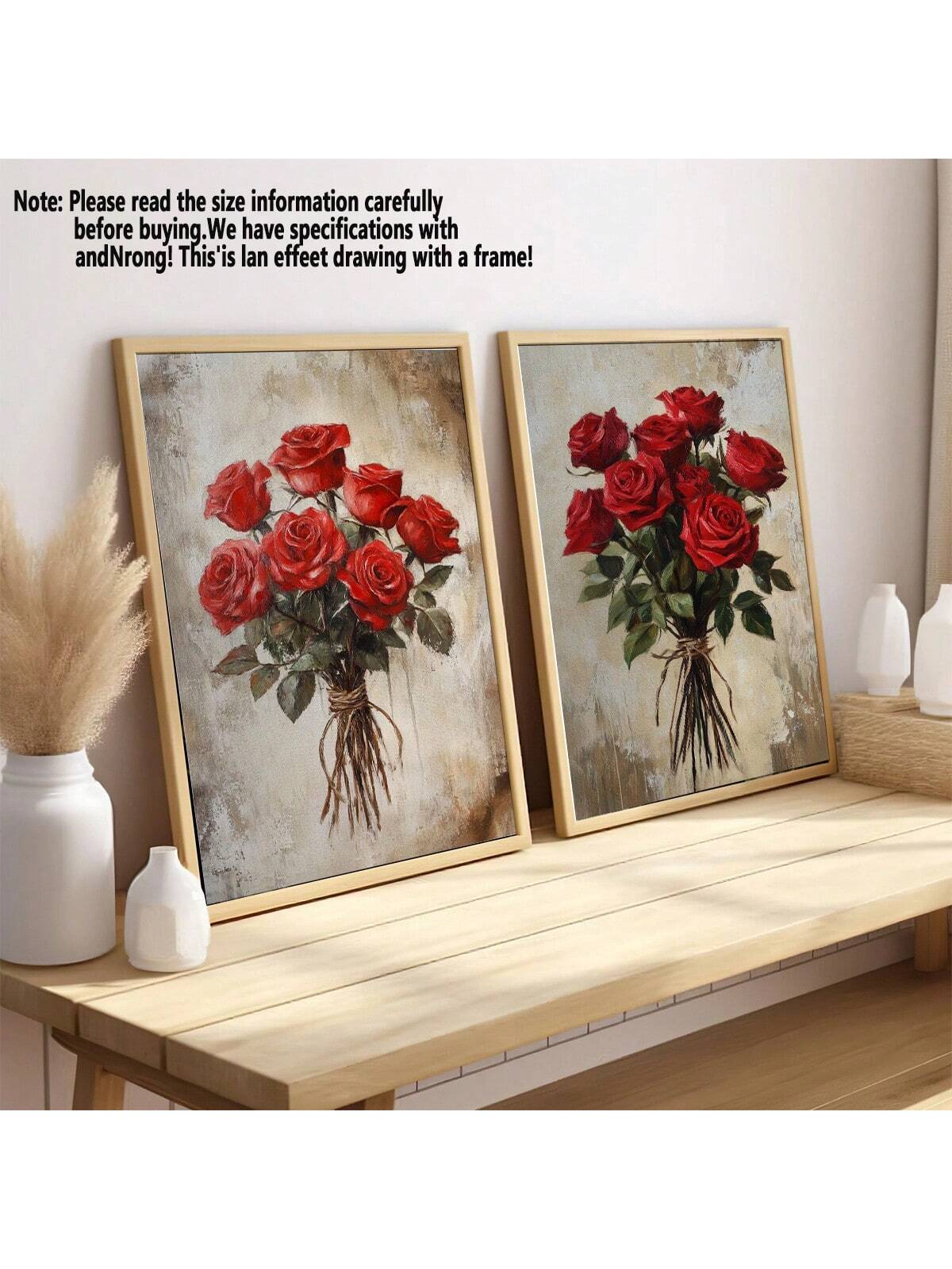 Elevate your living space with this Elegant Red Rose Bouquet Canvas Wall Art. Featuring a vibrant and detailed depiction of red roses, this piece adds a timeless floral charm to any room. Crafted on high-quality canvas, it offers durability and vivid color retention, making it an ideal choice for both home decoration and thoughtful gifting. Its classic design complements various interior styles, enhancing ambiance with natural beauty and sophistication.