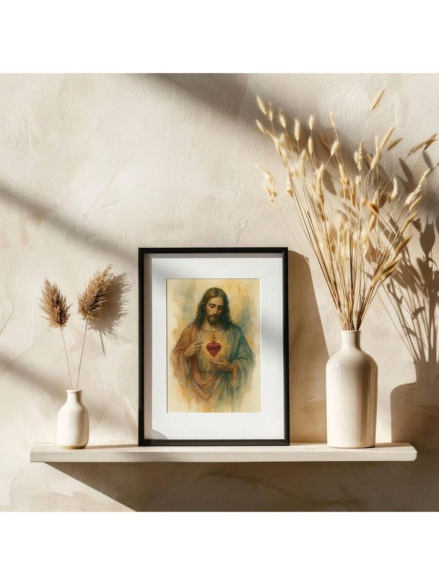 Elevate your living space with this Elegant Sacred Heart of Jesus Wall Art, a refined piece of Christian decor that blends spiritual inspiration with sophisticated design. Crafted to serve as a meaningful focal point, this artwork reflects devotion and grace, making it ideal for any home seeking a serene and uplifting atmosphere. Its timeless imagery not only enhances your decor but also nurtures faith and contemplation in daily life.