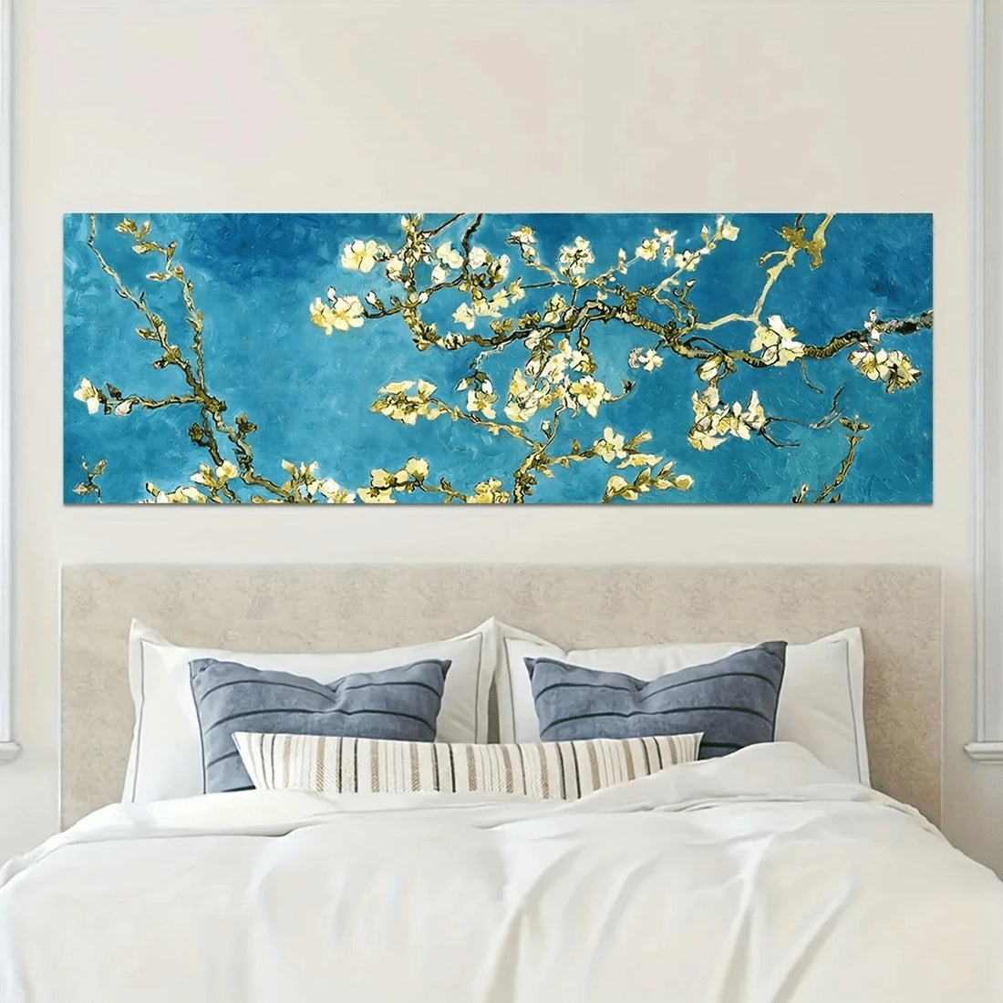 Bring timeless elegance into your space with this stunning Van Gogh Almond Blossom canvas art set. Inspired by the master's iconic floral masterpiece, this collection features delicate blossoms rendered in soft, dreamy pastels that evoke the beauty of spring.