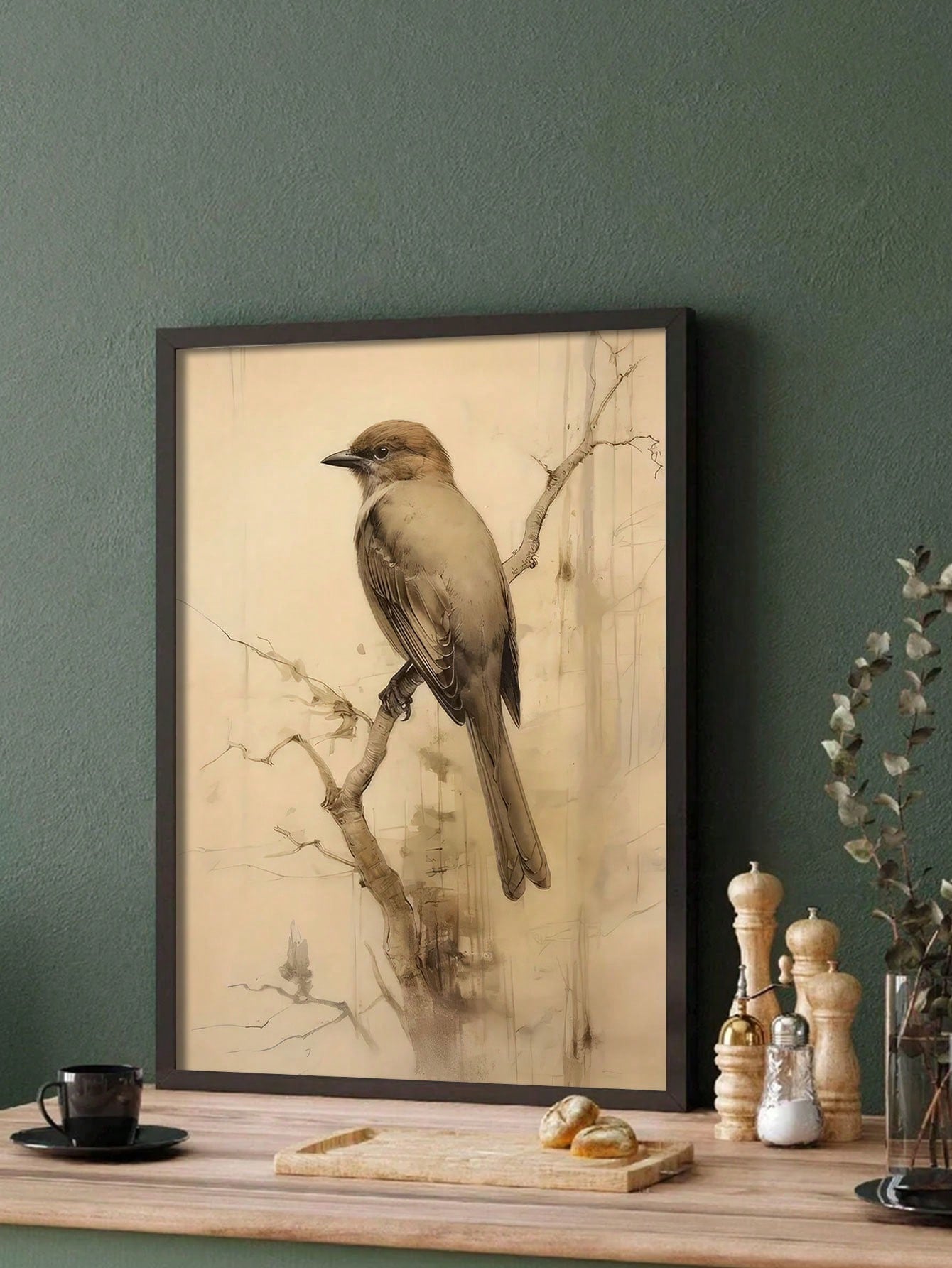 Add a touch of sophistication to your home or office with our Elegant Vintage Sparrow Canvas Art Print. This frameless abstract bird wall decor features a stunning vintage sparrow design that is both timeless and elegant. Perfect for adding a unique touch to any room, this art print is sure to impress