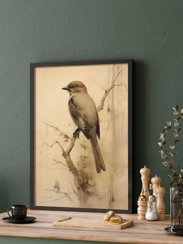 Add a touch of sophistication to your home or office with our Elegant Vintage Sparrow Canvas Art Print. This frameless abstract bird wall decor features a stunning vintage sparrow design that is both timeless and elegant. Perfect for adding a unique touch to any room, this art print is sure to impress