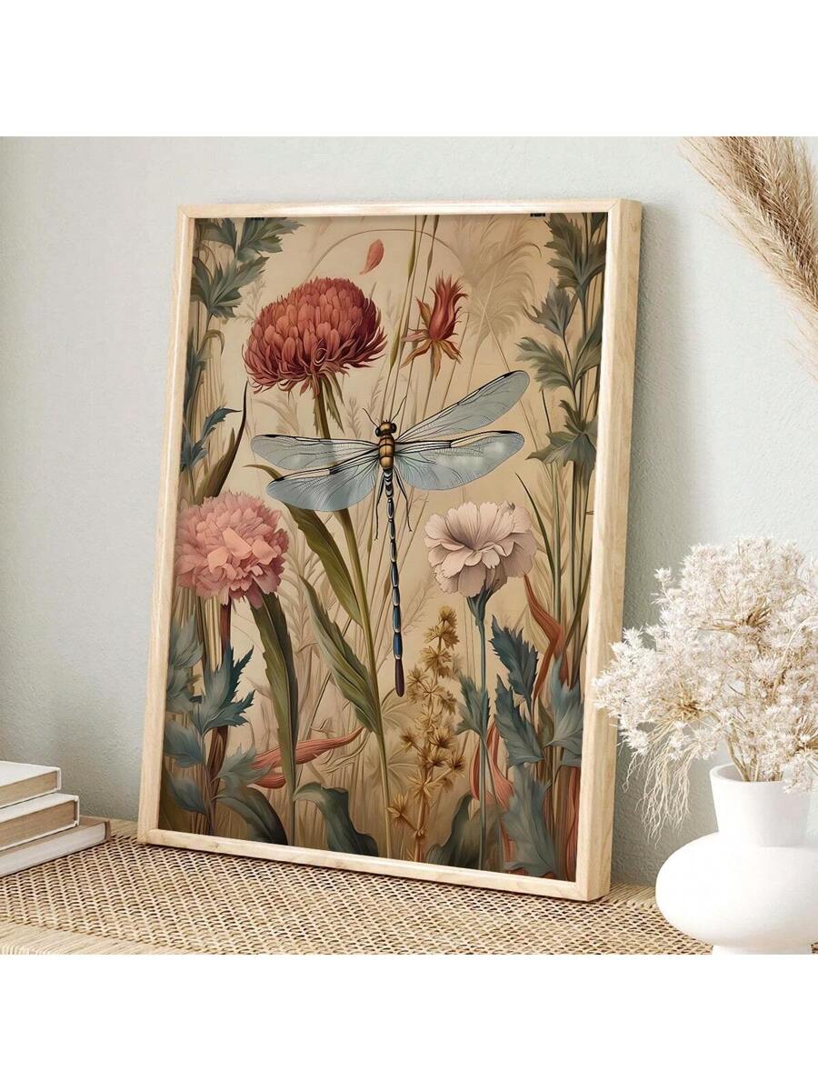 Bring timeless elegance to your space with this stunning William Morris Dragonfly Wall Art. Featuring intricate floral patterns inspired by the iconic Arts and Crafts movement, this multicolor canvas piece adds sophistication to any room—bedroom, living room, or dining area.