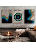 Transform your environment with this set of three Bauhaus-inspired abstract canvas prints. Designed to complement modern interiors, these artworks bring a sophisticated blend of geometric shapes and bold colors, perfect for enhancing the ambiance of your home, office, or dorm. Each piece is crafted to provide a clean, minimalist aesthetic that encourages creativity and focus, making them ideal for professional and personal spaces alike. Elevate your décor with these timeless prints that balance artistic exp