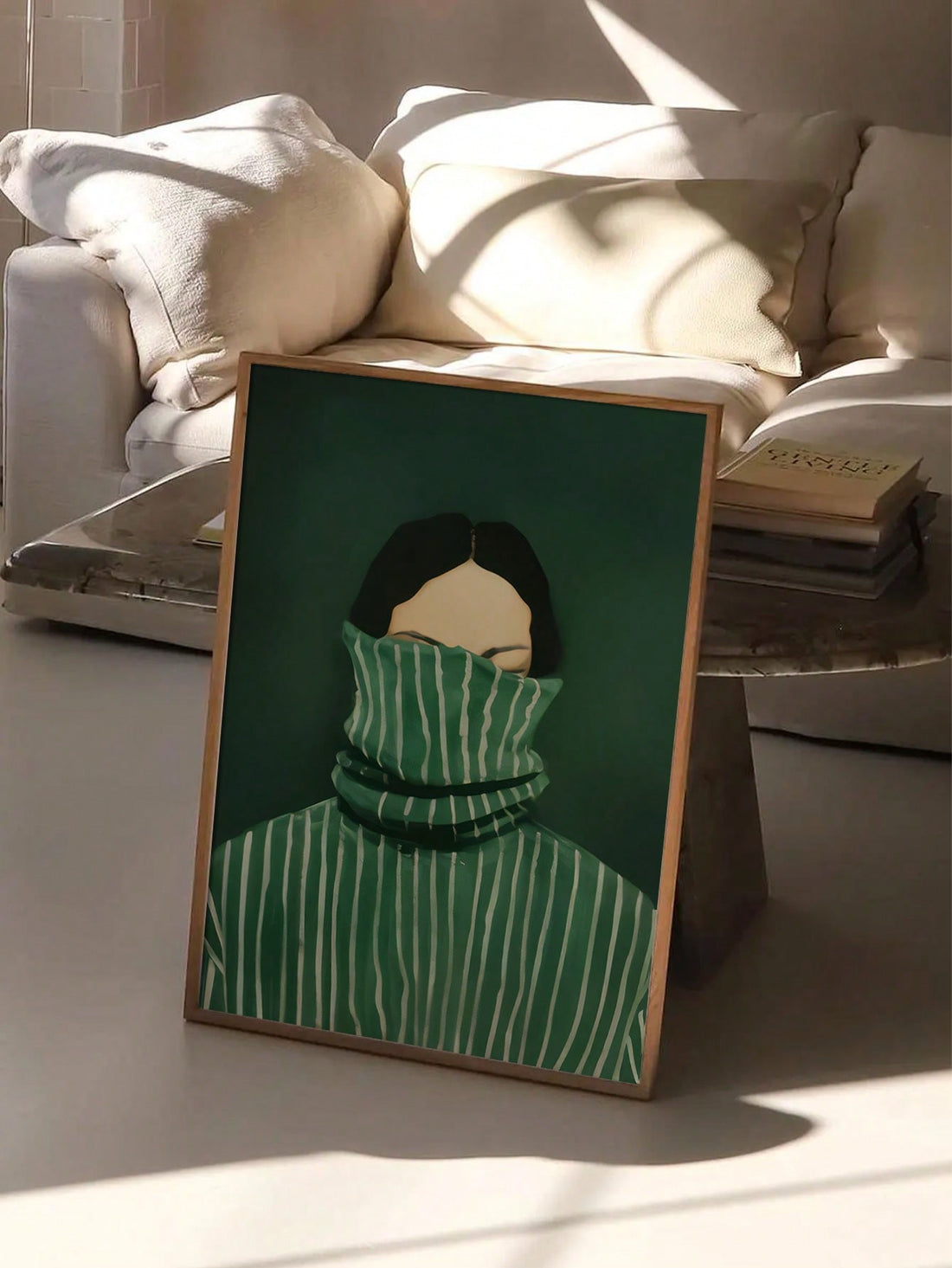 Transform your space with this sophisticated Emerald Green Abstract Art Poster. The unframed canvas delivers contemporary elegance through rich emerald tones and abstract forms, creating a focal point that elevates any room's aesthetic. Perfect for design enthusiasts seeking to introduce color and artistic expression into their home décor without overwhelming the existing palette.