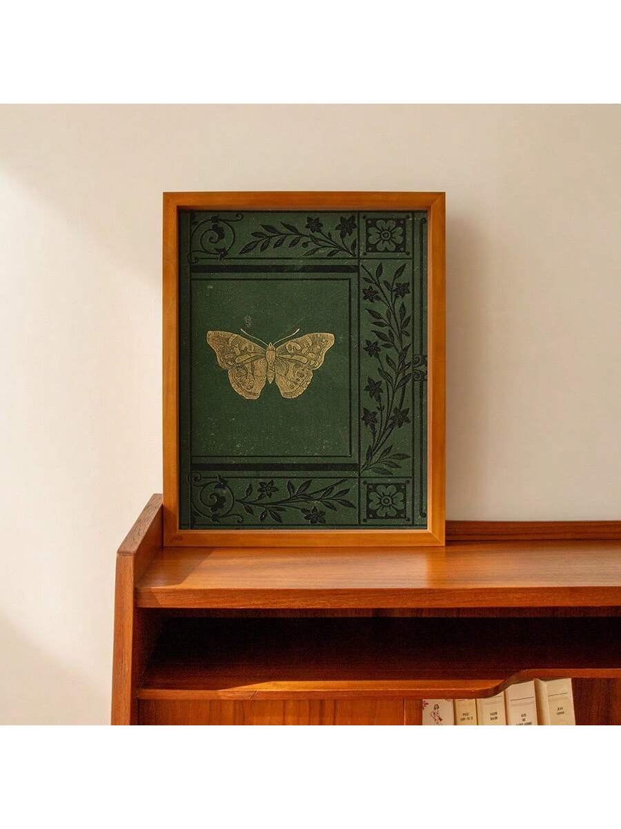 Elevate your living space with this Emerald Green Vintage Butterfly and Flower Canvas Print, a striking piece of maximalist wall art designed for eclectic home decor. Featuring intricate botanical and butterfly motifs in rich emerald tones, this canvas adds depth and character to any room. Crafted to blend vintage charm with bold aesthetics, it serves as a captivating focal point that complements diverse interior styles while enhancing visual interest. Perfect for those seeking to infuse their home with art