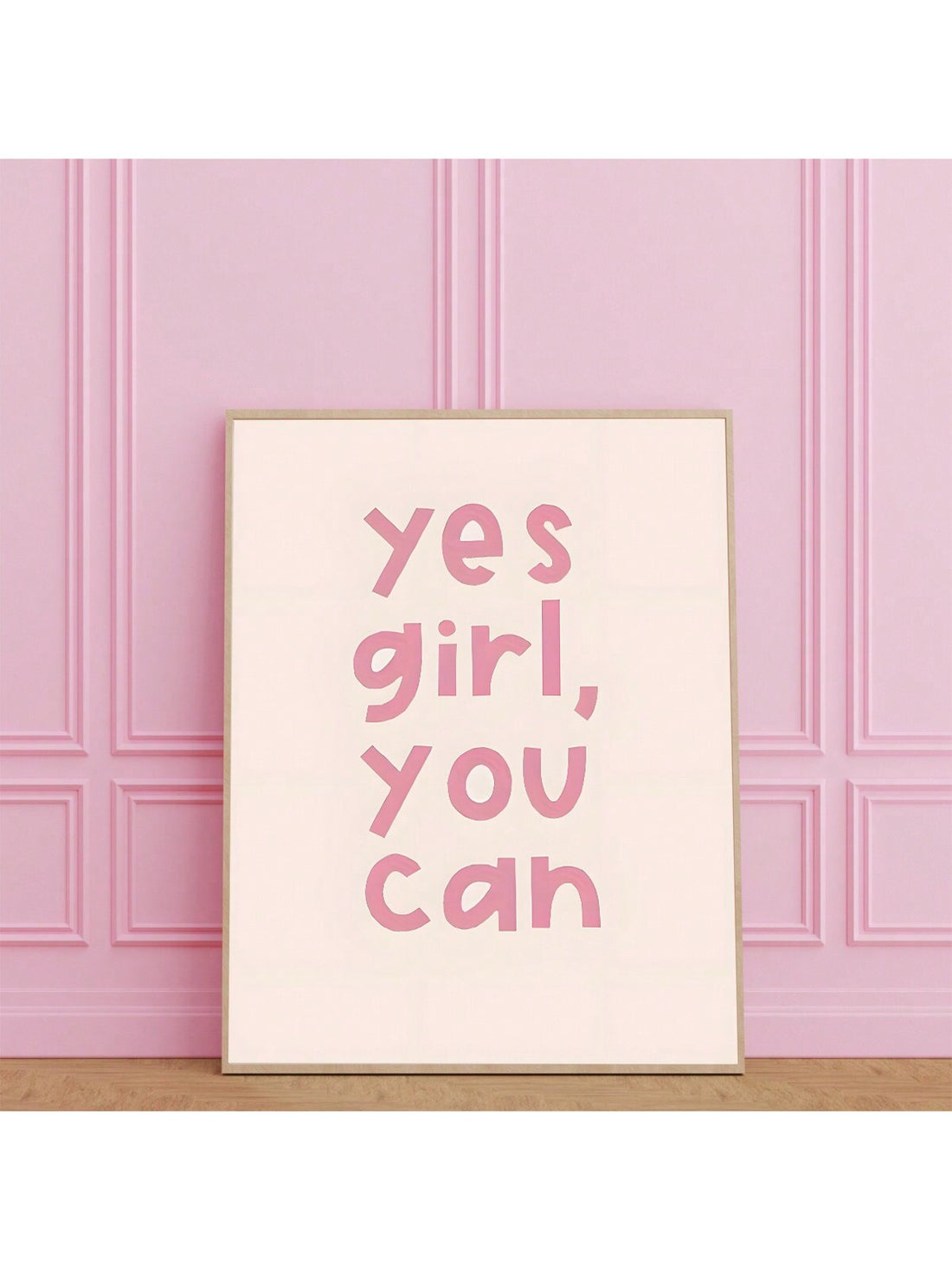 Celebrate confidence and motivation with the "Yes Girl, You Can!" canvas print. This inspirational artwork is designed to empower girls, making it a perfect addition to any home decor or a thoughtful gift. Crafted with quality materials, it offers a vibrant and lasting display that encourages positivity and self-belief every day. Ideal for bedrooms, study areas, or creative spaces, this canvas print serves as a daily reminder of strength and potential.