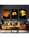 Elevate your Halloween ambiance with this expertly crafted 3-piece canvas wall art set featuring a captivating witch theme. Each piece showcases intricate details and rich colors that bring a spooky yet stylish touch to your home decor. Perfect for creating a festive atmosphere, this set is designed to seamlessly complement your seasonal decorations while adding a unique artistic flair. Durable and easy to hang, it offers a sophisticated way to celebrate the spirit of Halloween year after year.