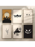 Elevate your Halloween ambiance with this 6-piece wall art set, expertly designed to blend spooky charm with stylish decor. Each piece features unique, haunting imagery that adds depth and character to any room. Crafted for easy hanging, this set transforms your space into a festive, sophisticated celebration of the season. Ideal for those seeking tasteful yet eerie decorations that impress guests and enhance your home's holiday spirit.