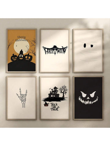 Elevate your Halloween ambiance with this 6-piece wall art set, expertly designed to blend spooky charm with stylish decor. Each piece features unique, haunting imagery that adds depth and character to any room. Crafted for easy hanging, this set transforms your space into a festive, sophisticated celebration of the season. Ideal for those seeking tasteful yet eerie decorations that impress guests and enhance your home's holiday spirit.