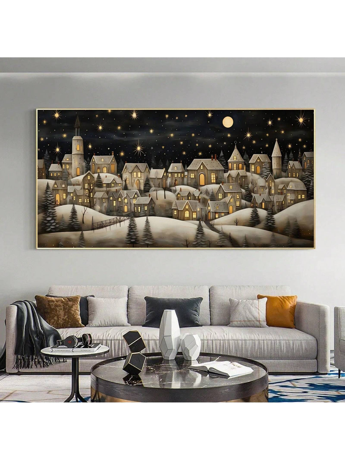 Capture the magic of the holiday season with this Enchanting Snowy Christmas Night Town Canvas Print. Expertly crafted, it brings a serene winter village scene to your space, adding warmth and festive charm. Ideal as a thoughtful gift or a timeless decoration, this canvas print enhances any room with its detailed artistry and cozy ambiance. Perfect for creating a welcoming holiday atmosphere year after year.