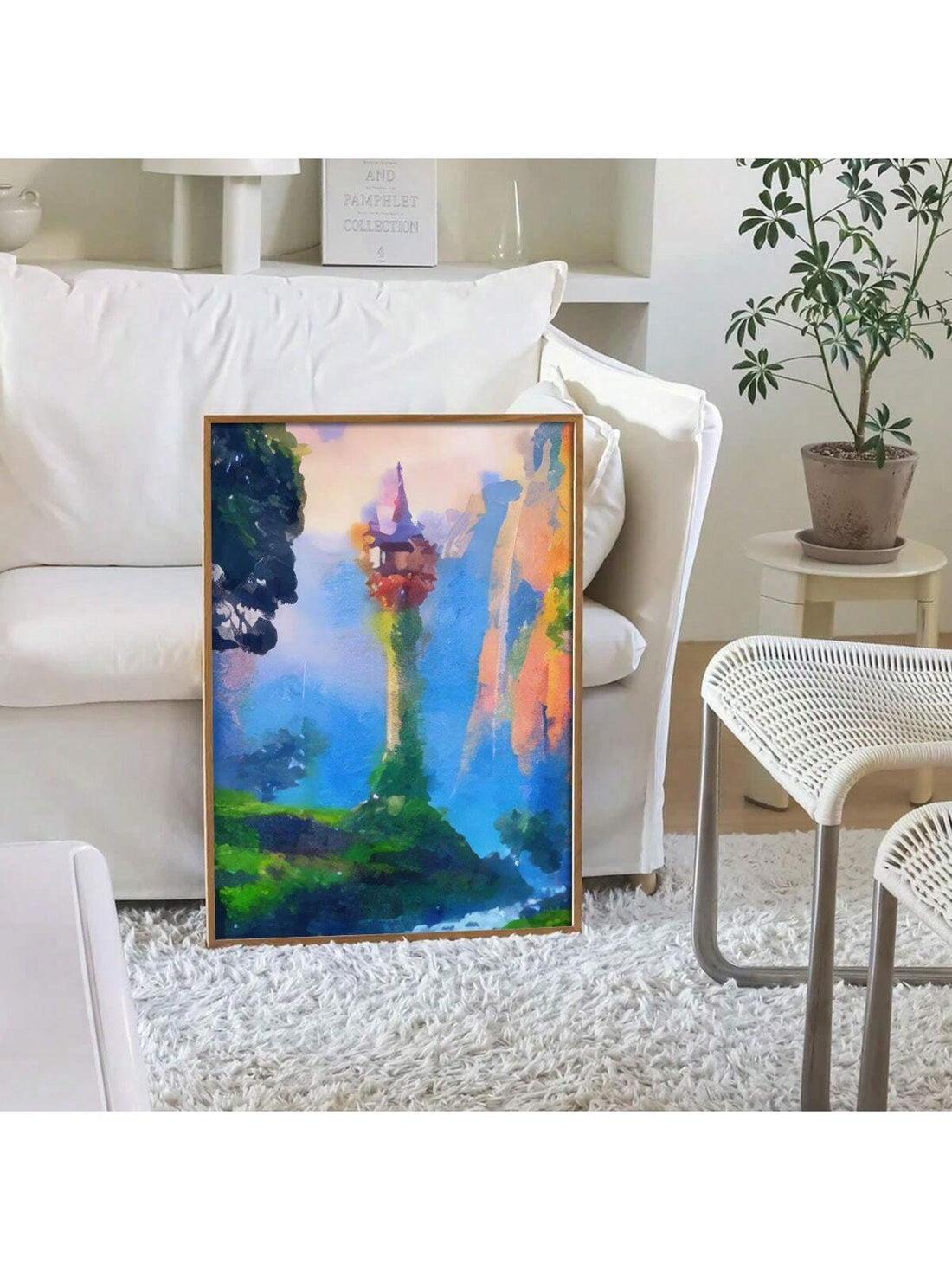 Transform your living space into a whimsical escape with our Enchanting Tangled Canvas Art Set. Featuring a captivating Rapunzel's Lantern River scene, this canvas art set adds a touch of magic to any modern home decor. Enjoy the enchanting atmosphere this piece creates and bring your favorite fairy tale to life.
