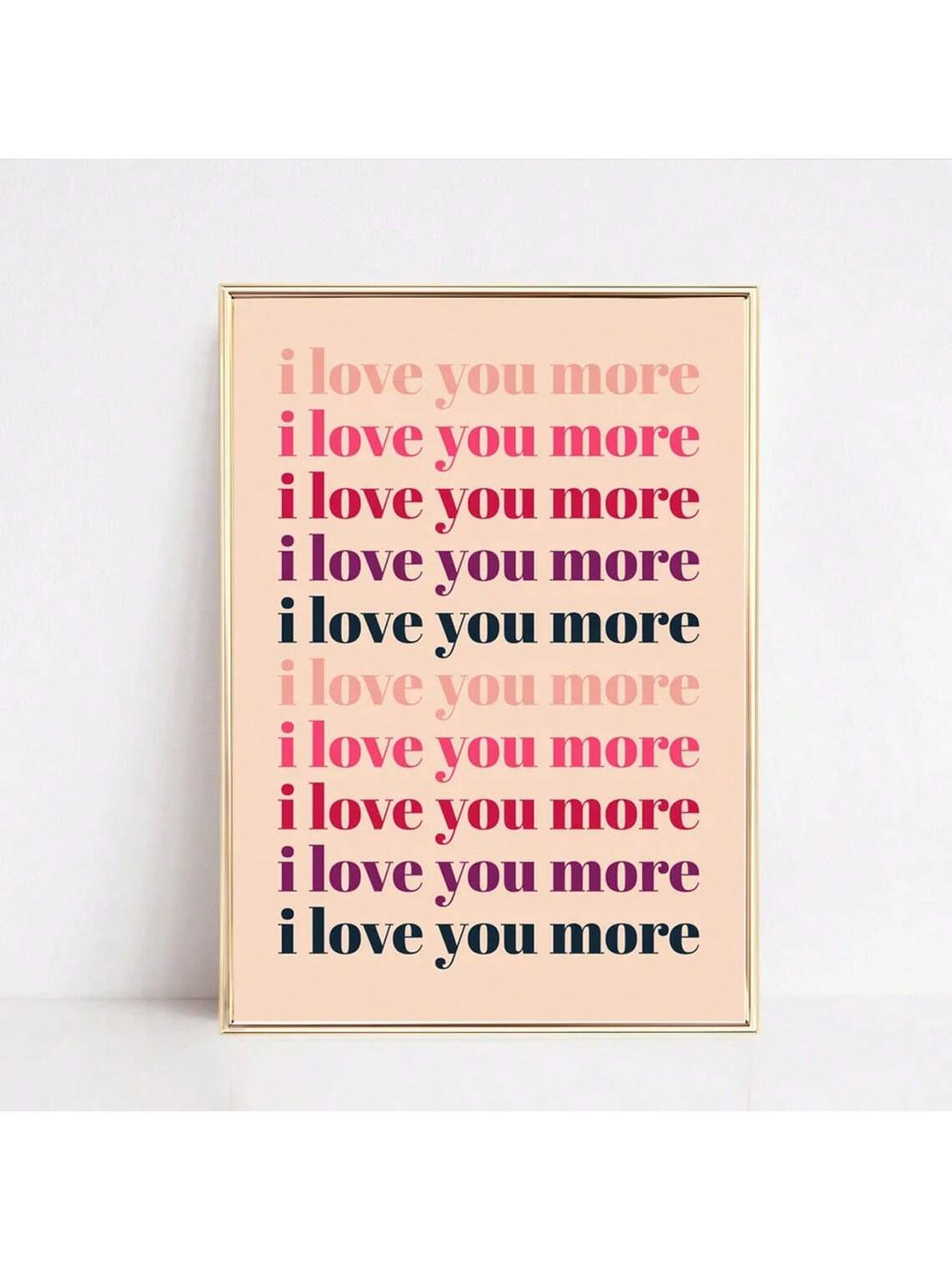 Express your love with our Endless Love canvas wall art for couples. With a beautiful romantic design and the words "I Love You More" displayed prominently, this art piece serves as a constant reminder of your love and devotion. Made with high-quality canvas, this durable art piece is the perfect addition to any couple's home decor.