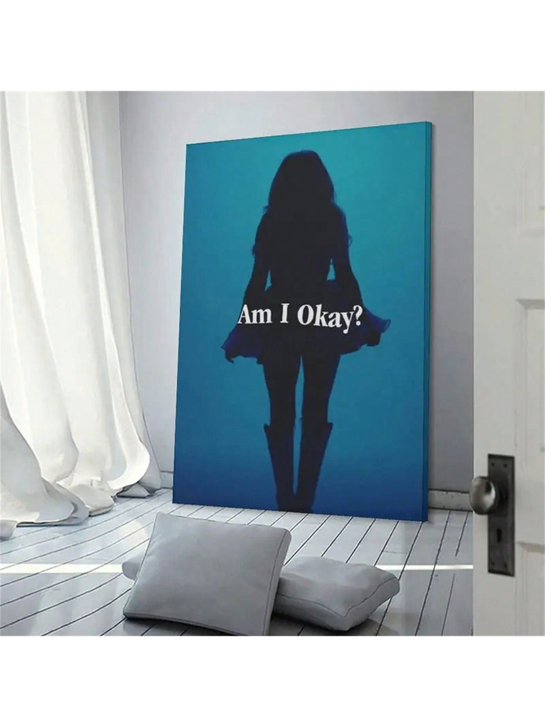 Enhance your bedroom and living room decor with the Unframed Megan Moroney "Am I Okay" Poster. This modern, minimalist wall art features a thought-provoking quote by artist Megan Moroney. The perfect addition to any space, this poster will add a touch of artistic beauty and inspiration to your home.